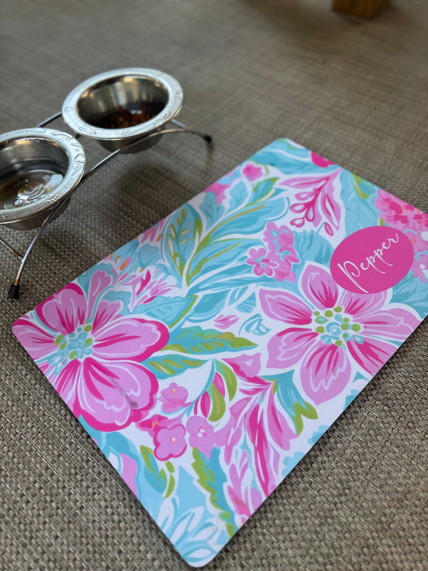Custom Pet Mat, Dog Food Placemat