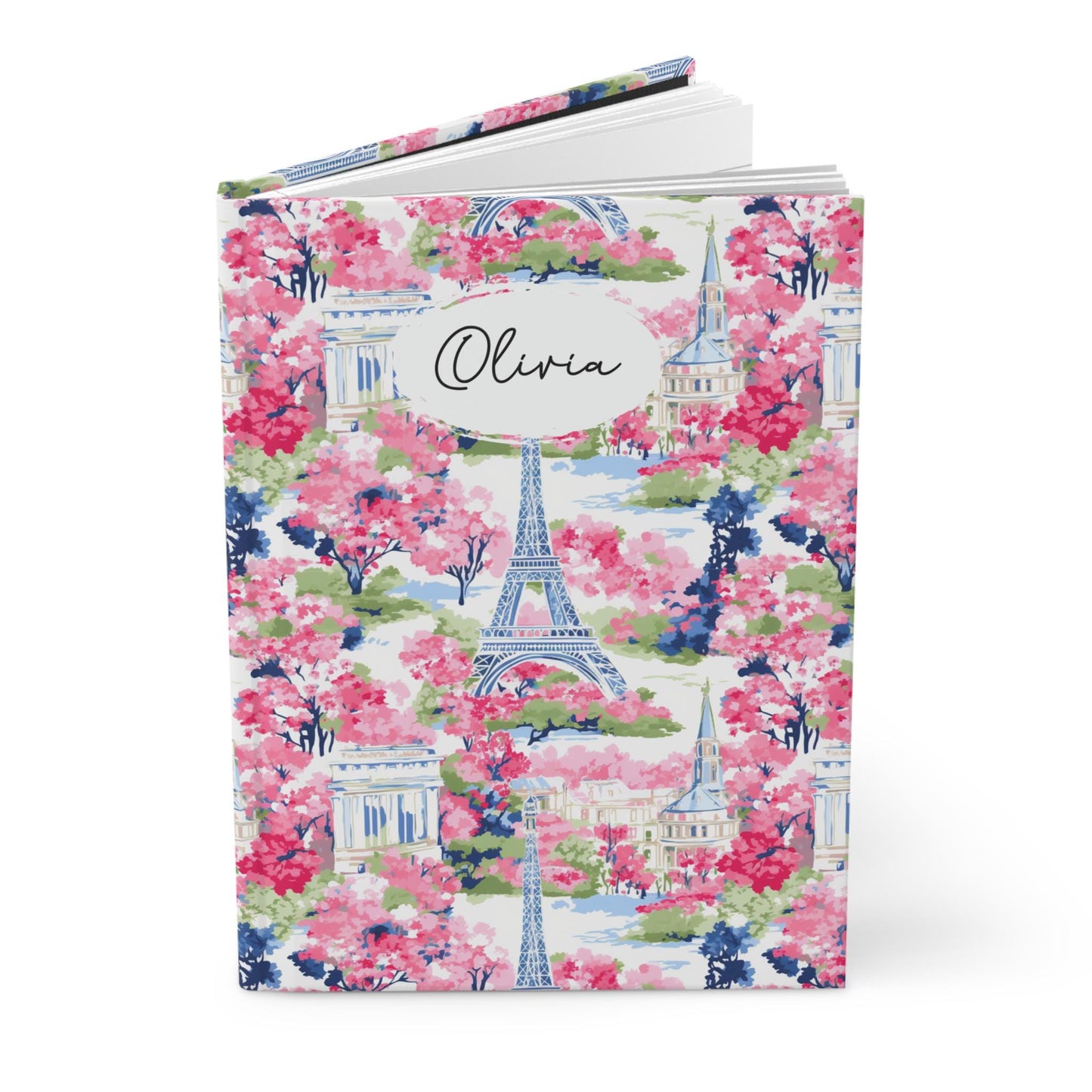 Personalized Watercolor Floral Journal