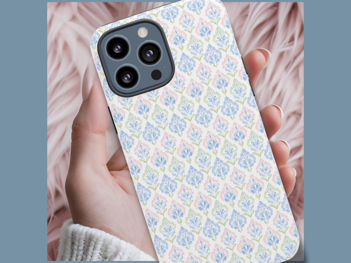 Custom Phone Case, Watercolor Floral
