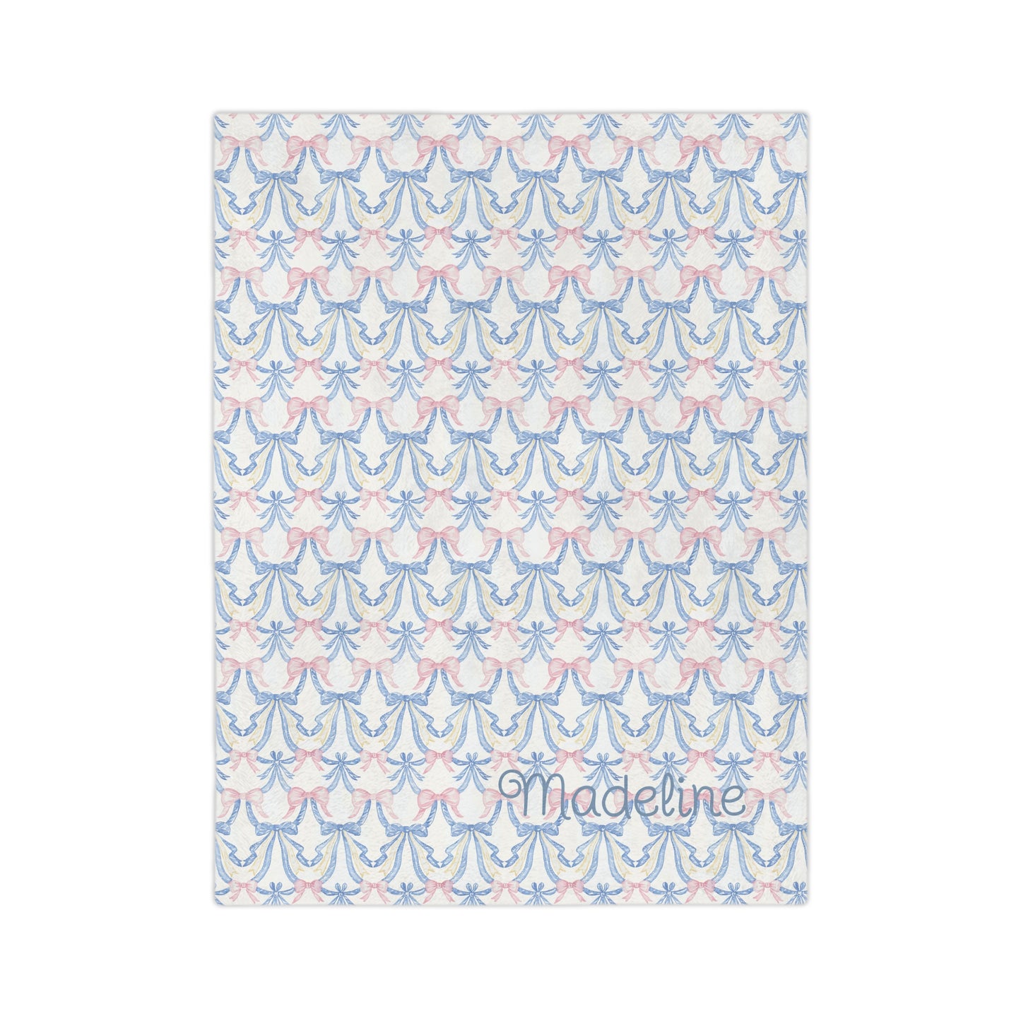 Velveteen Microfiber Blanket - Baby Girl