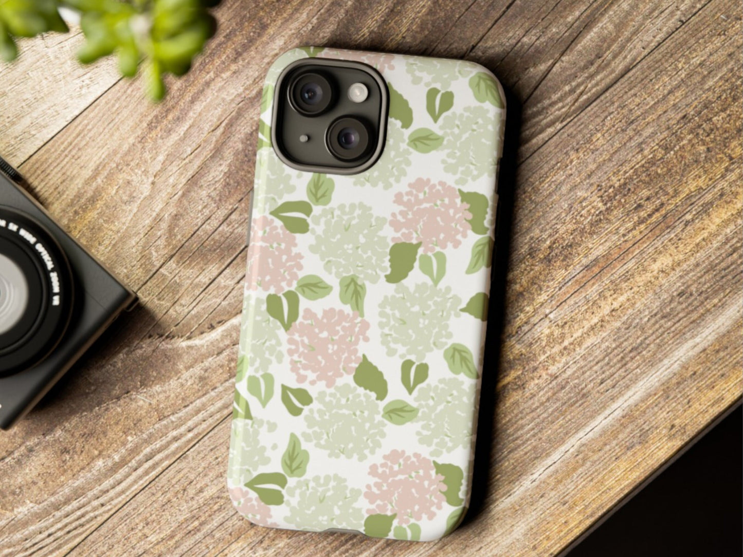 Custom Phone Case, Hydrangeas