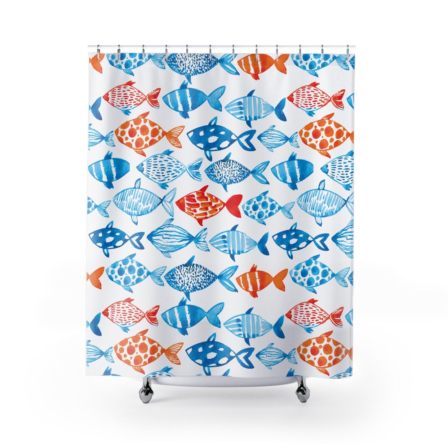 Custom Shower Curtain, Tropical Fish