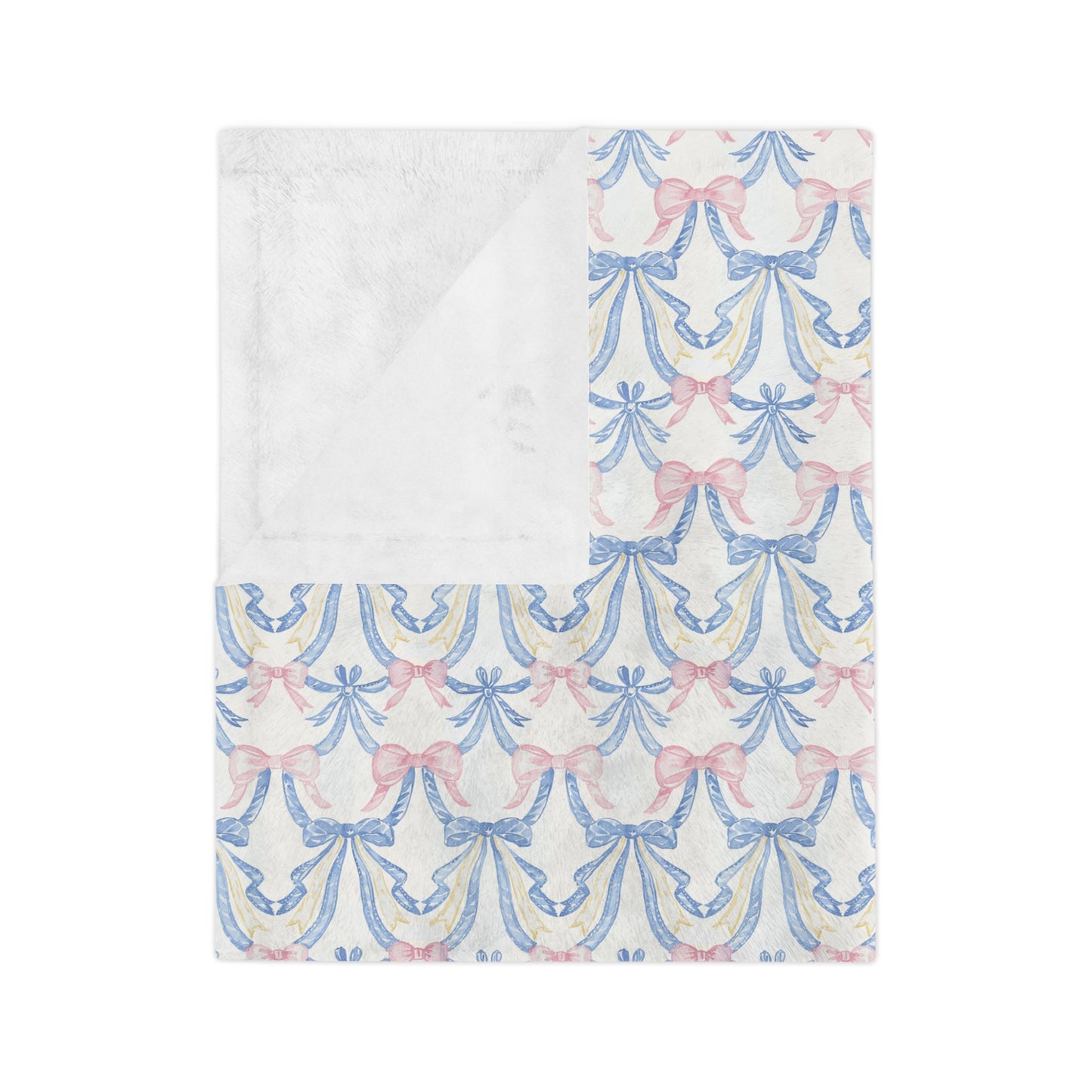 Velveteen Microfiber Blanket - Baby Girl