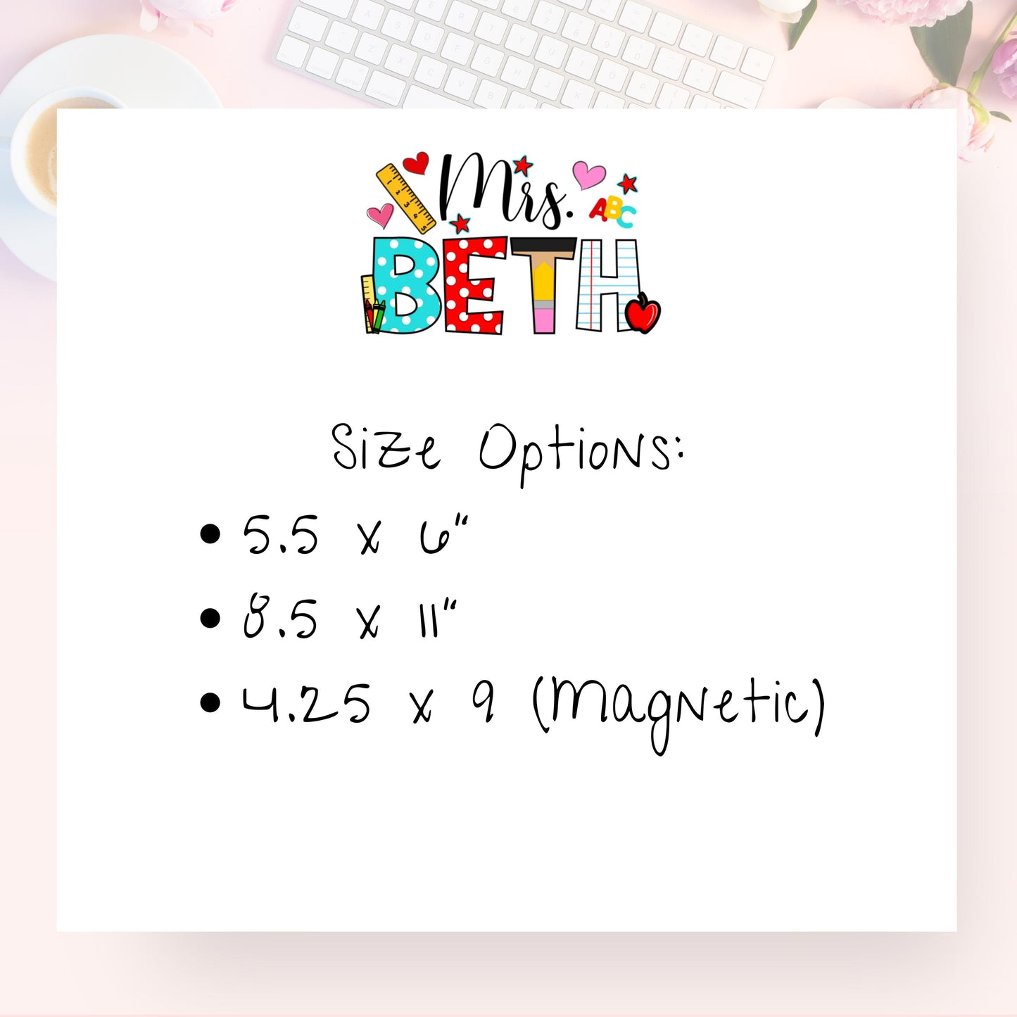 Personalized Notepad, School Supplies