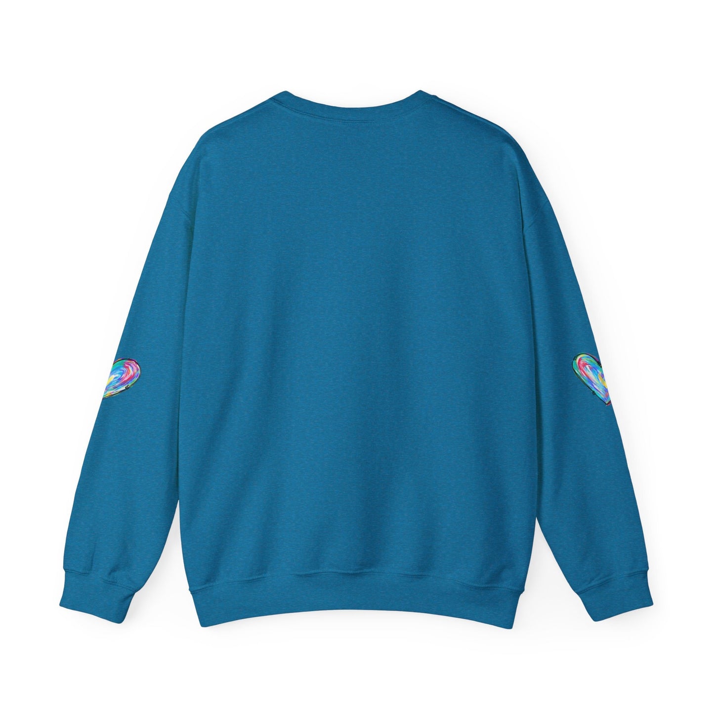 Valentine's Sweatshirt, Love Heart Sweatshirt, Valentines Shirt, Teacher Sweatshirt, Heart Arm Patches, Cute Valentine's Shirt