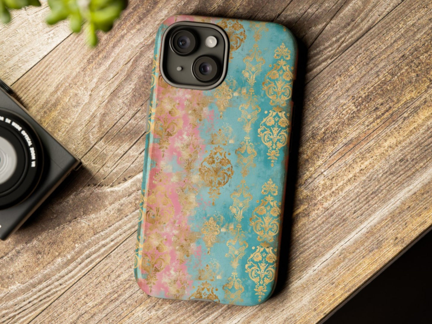 Custom Phone Case, Elegant Damask