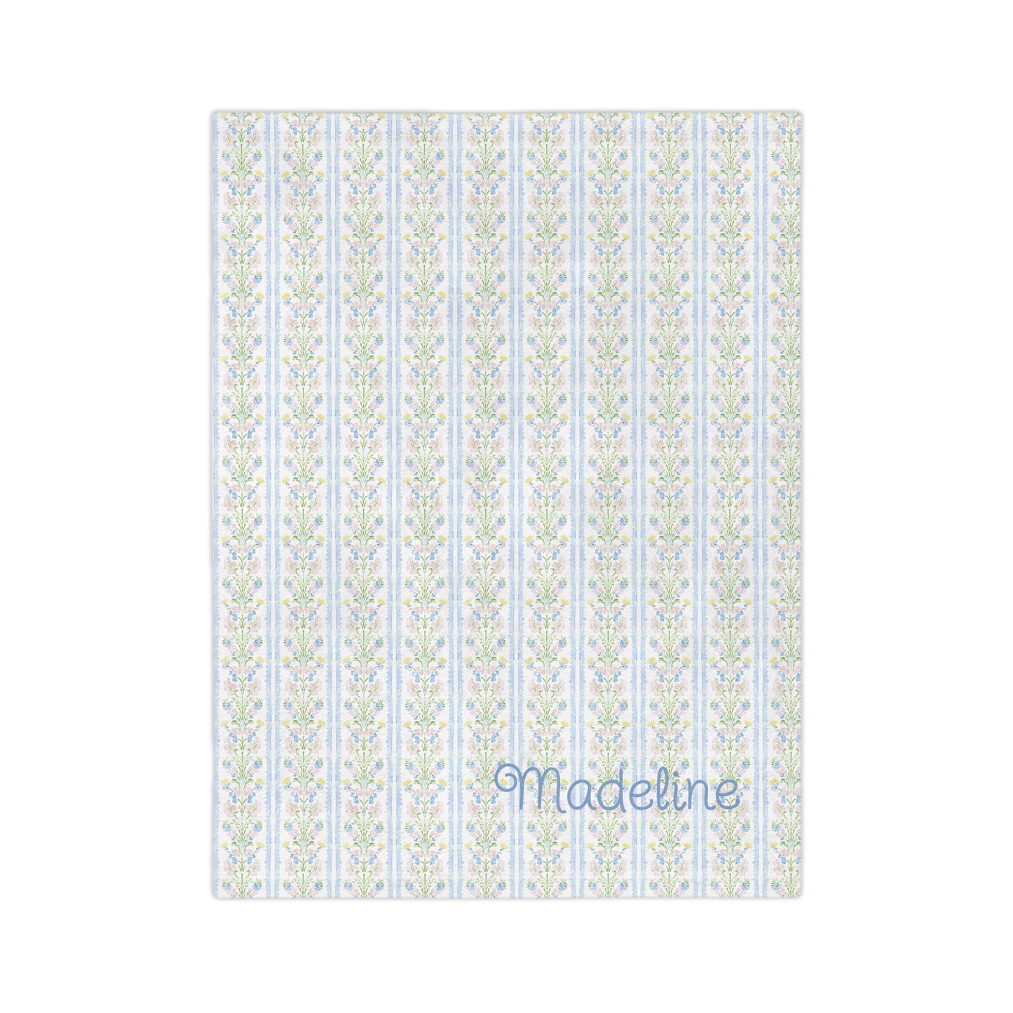 Velveteen Microfiber Blanket - Soft Florals