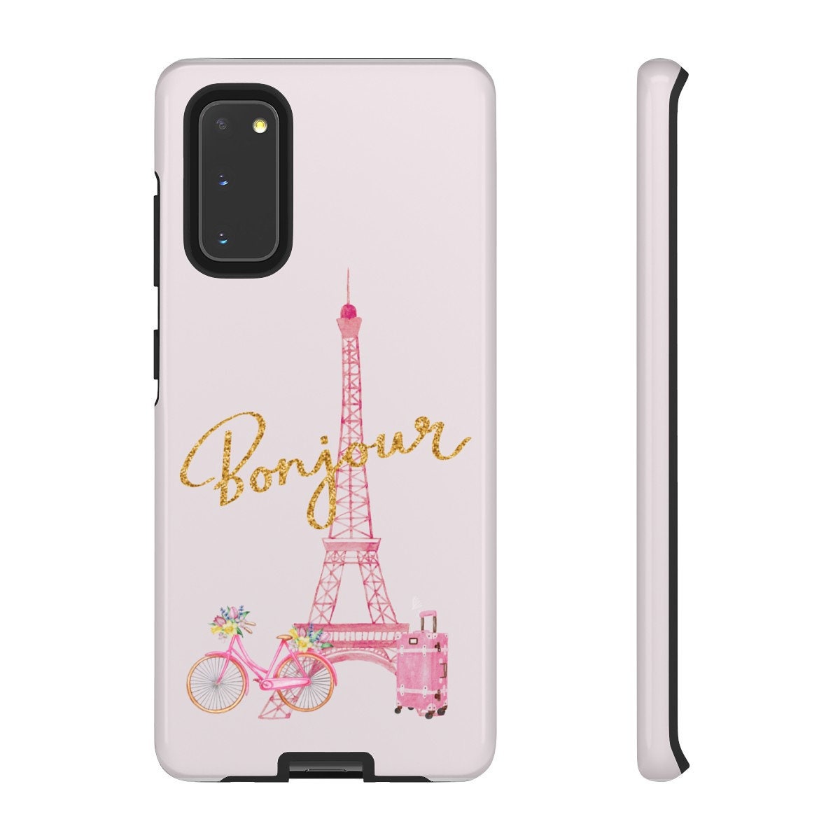 Custom Phone Case, Eiffel Tower Bonjour