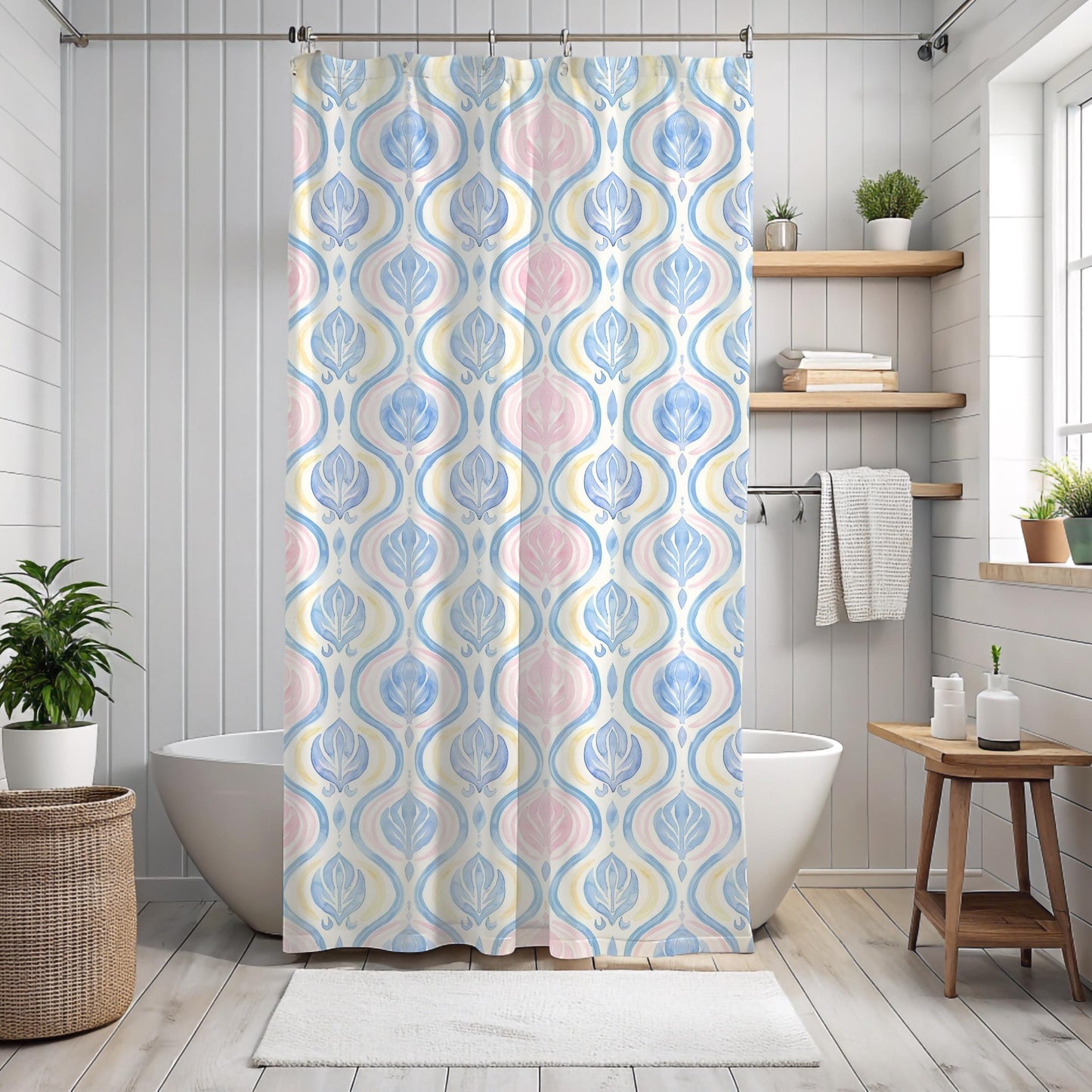 Custom Shower Curtain, Coquette Pattern