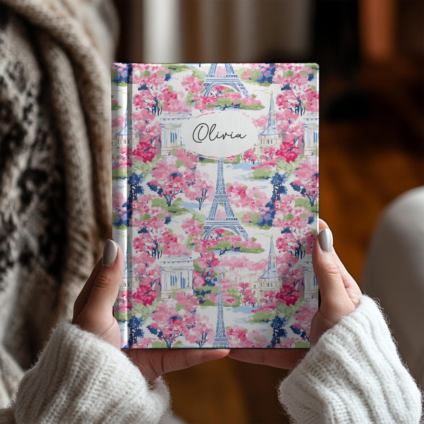 Personalized Watercolor Floral Journal