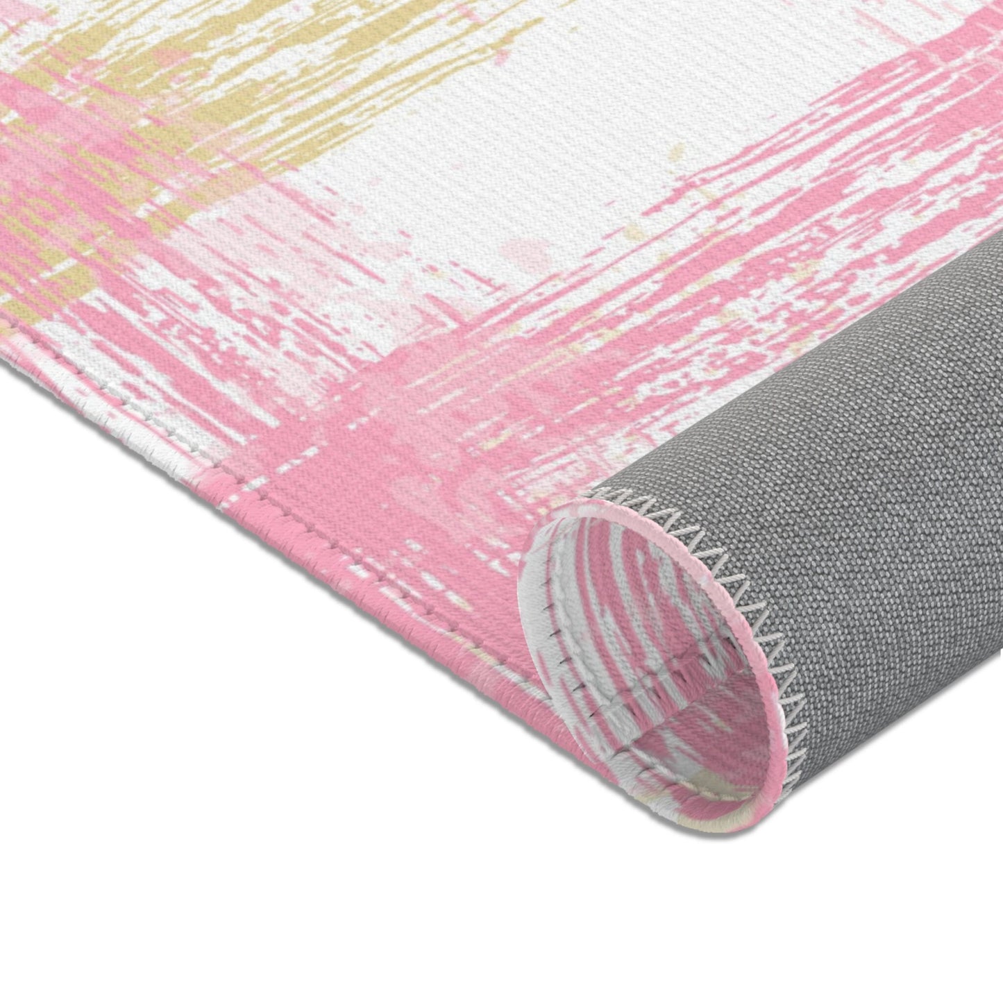 Custom Rug, Pink Plaid