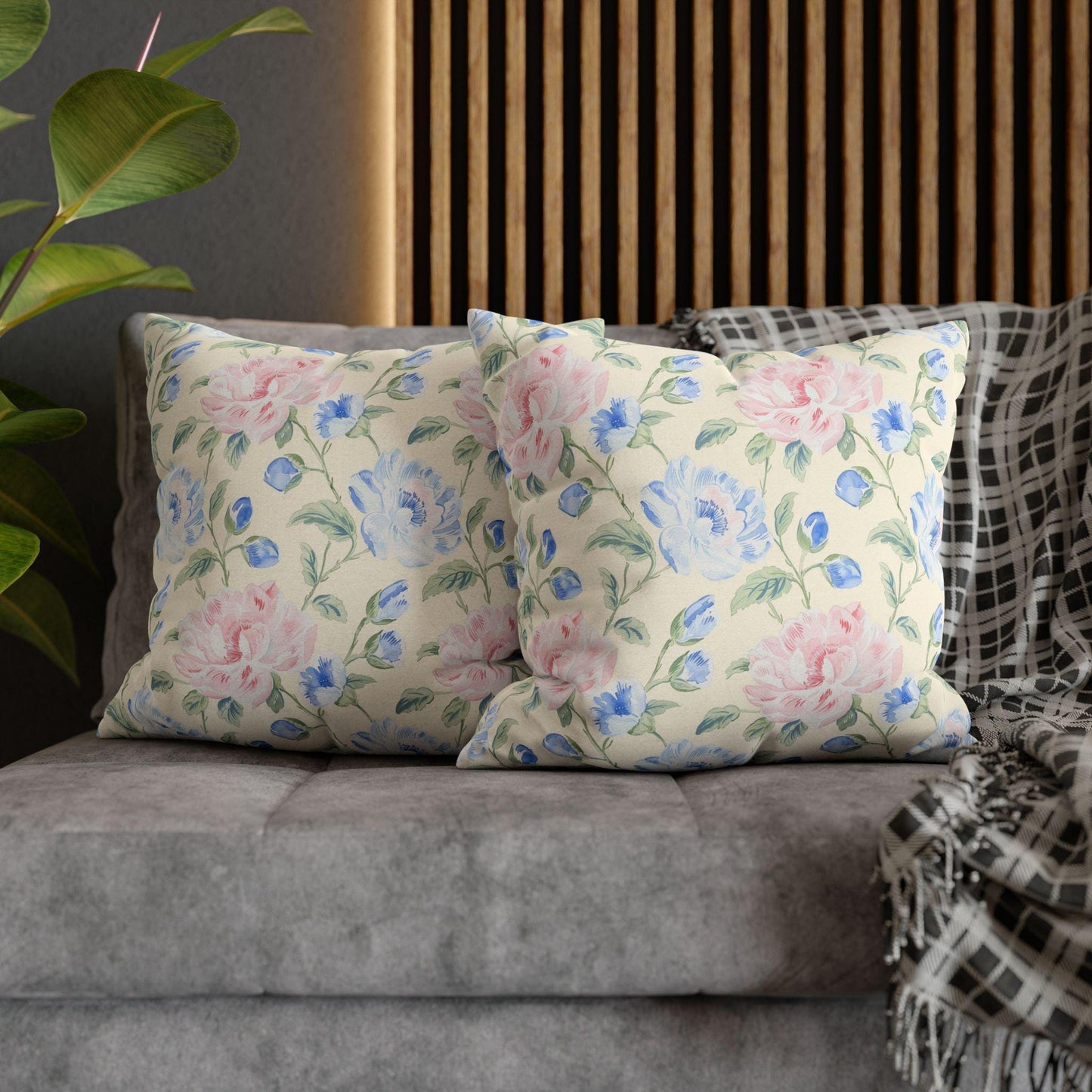 Custom Throw Pillow, Floral