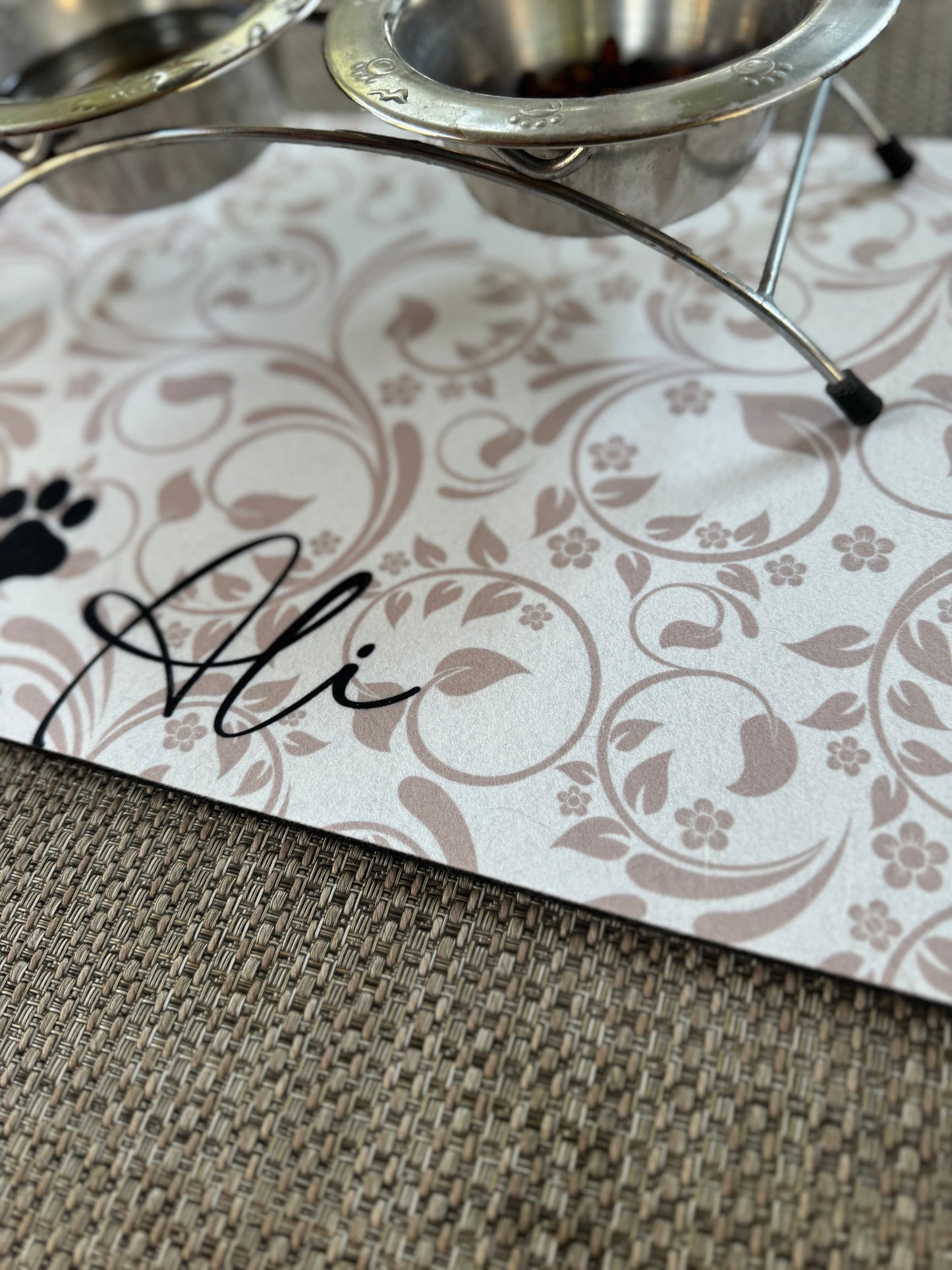 Custom Pet Mat, Dog Food Placemat