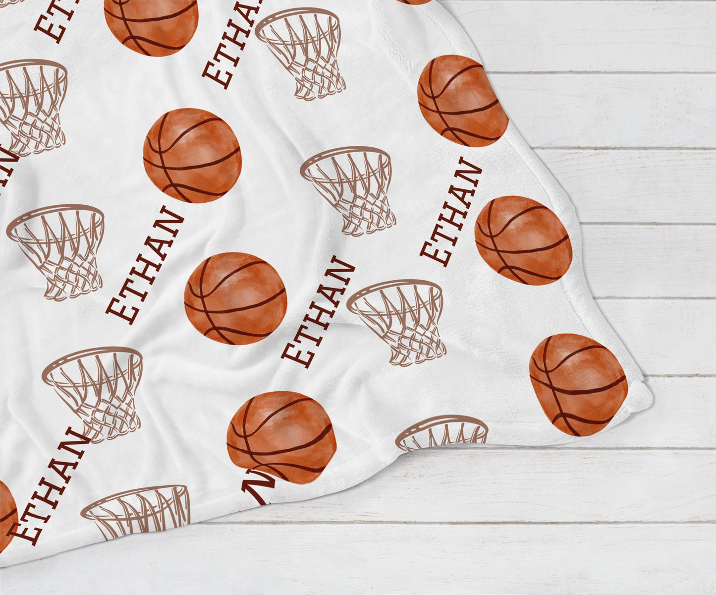 Personalized Sports Blanket - Basketball