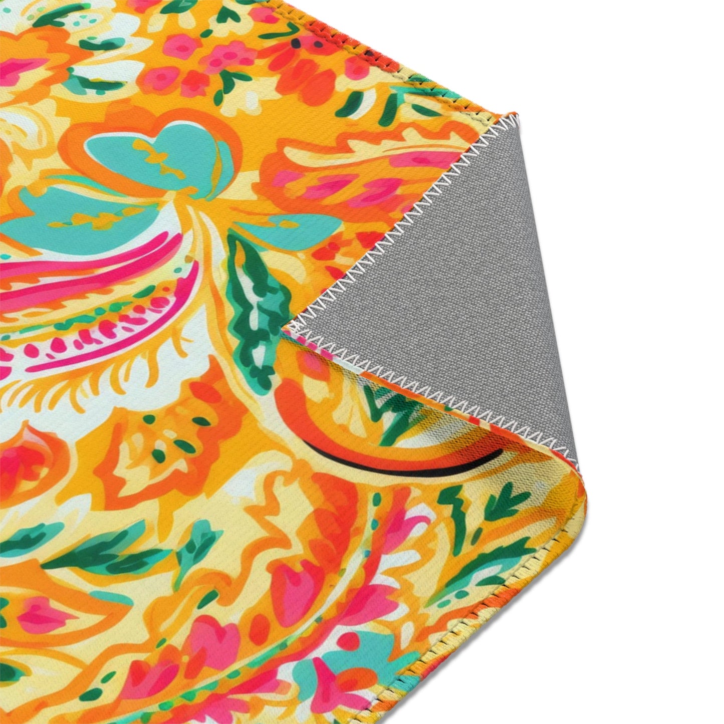 Custom Rug, Bright Paisley