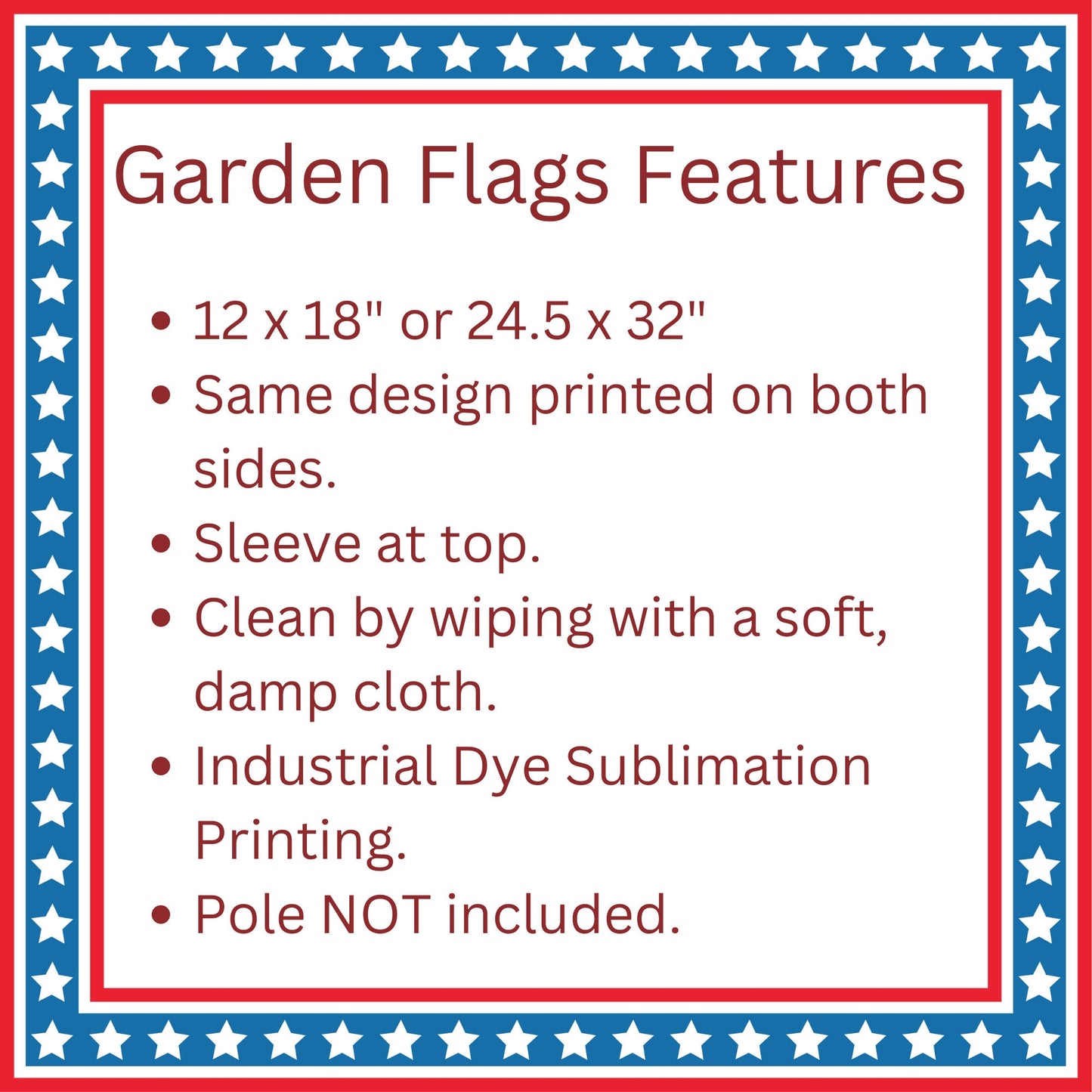Custom Team Spirit Garden Flag