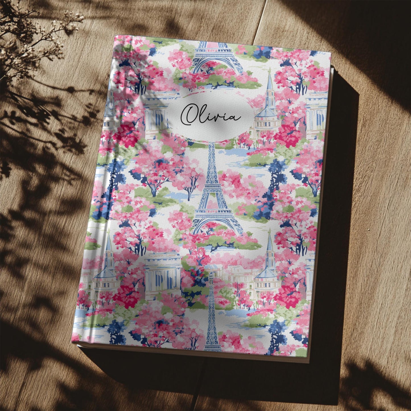 Personalized Watercolor Floral Journal