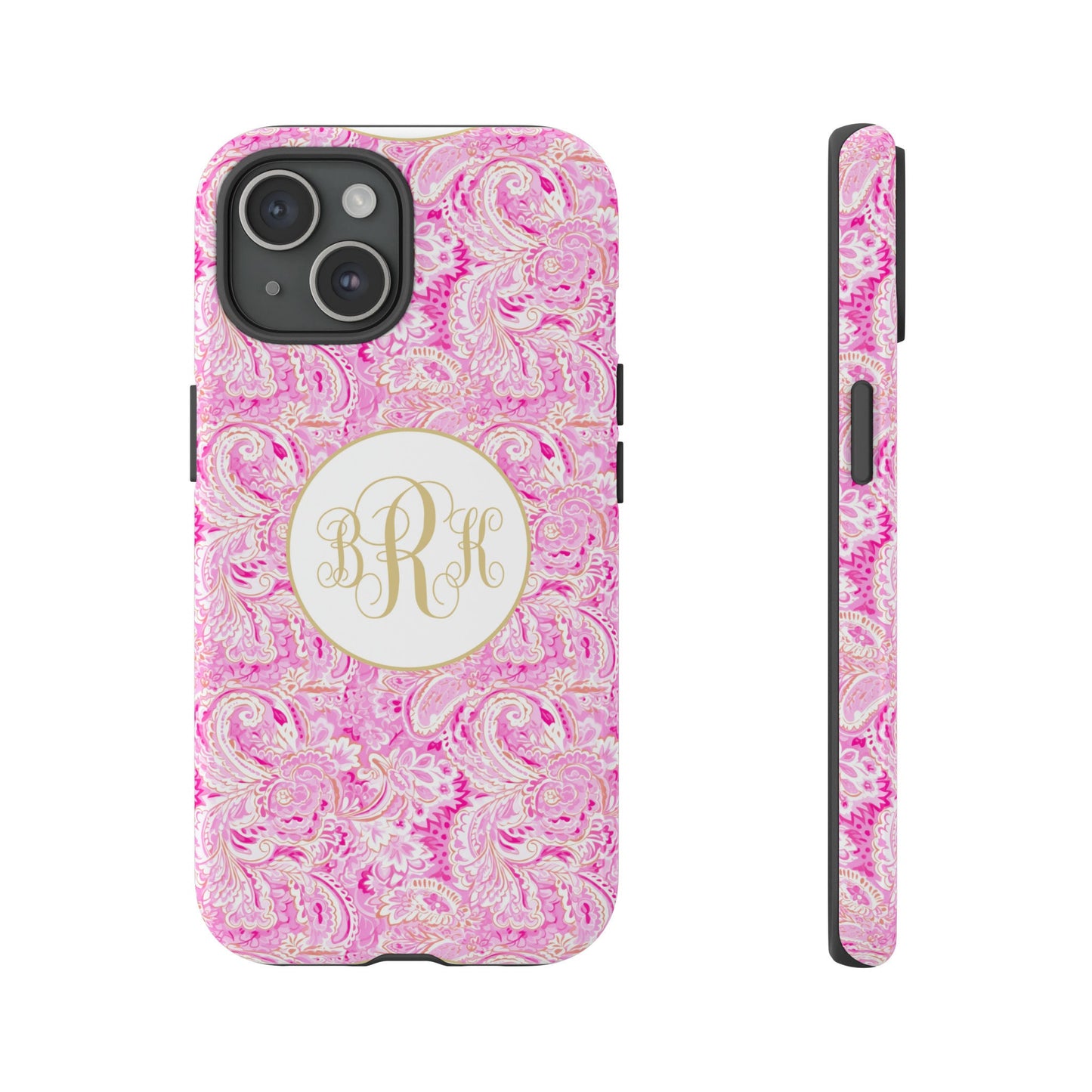 Custom Phone Case, Pink Paisley