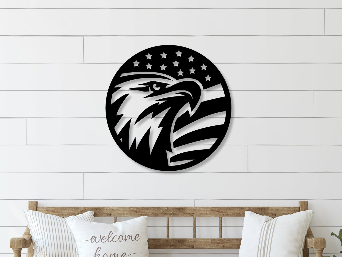 American Flag Metal Sign
