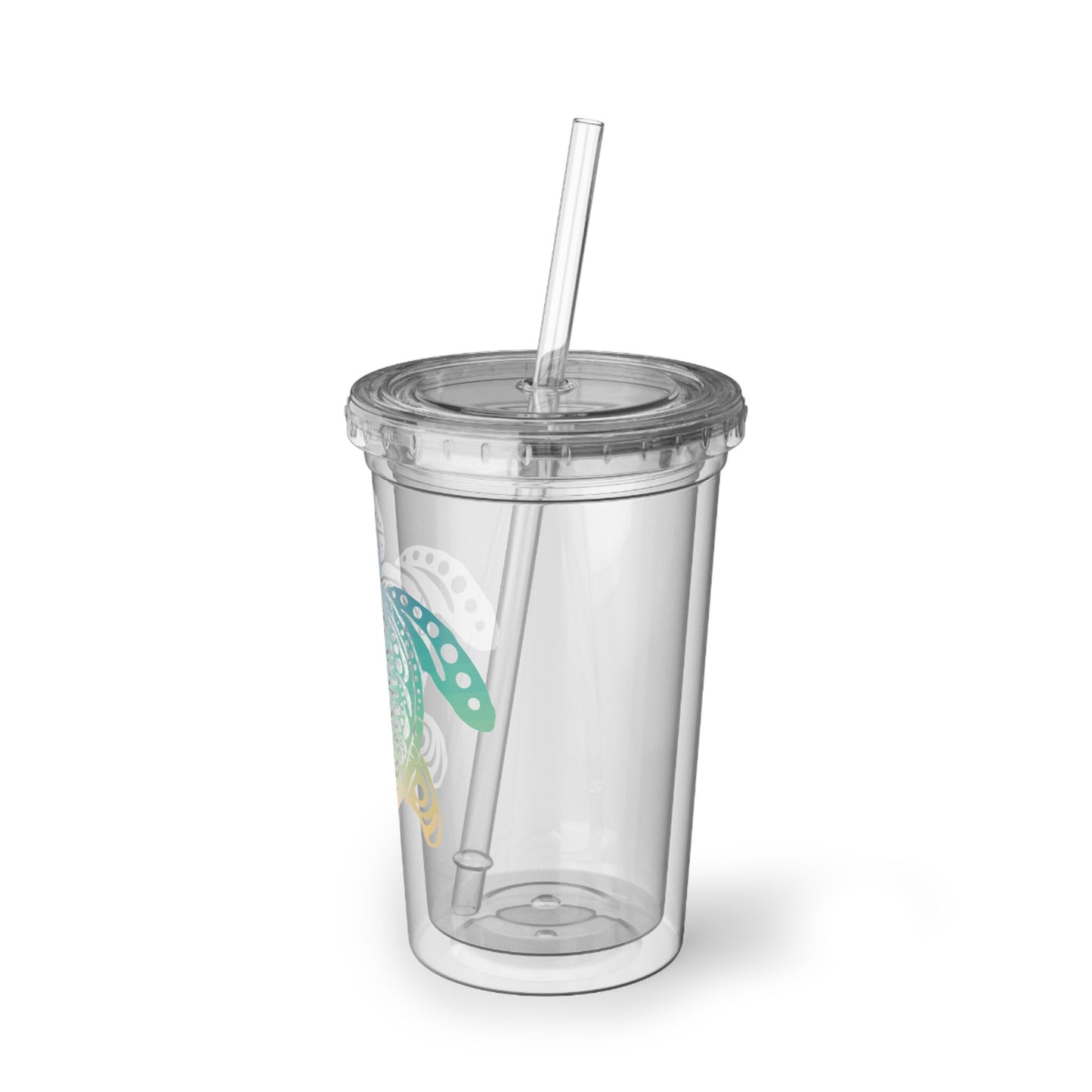 Summer Vibes Turtle Acrylic Cup