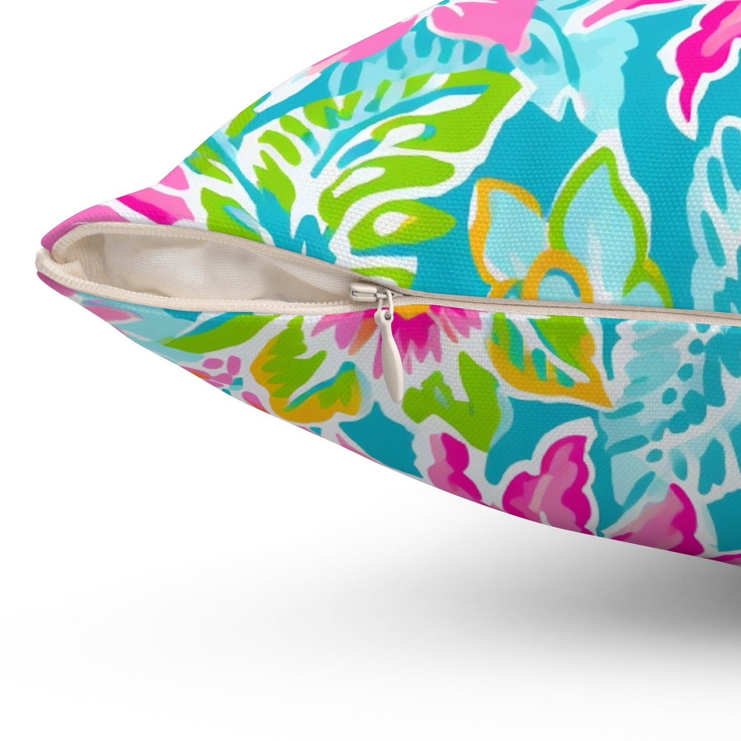 Custom Throw Pillow, Tropical Floral