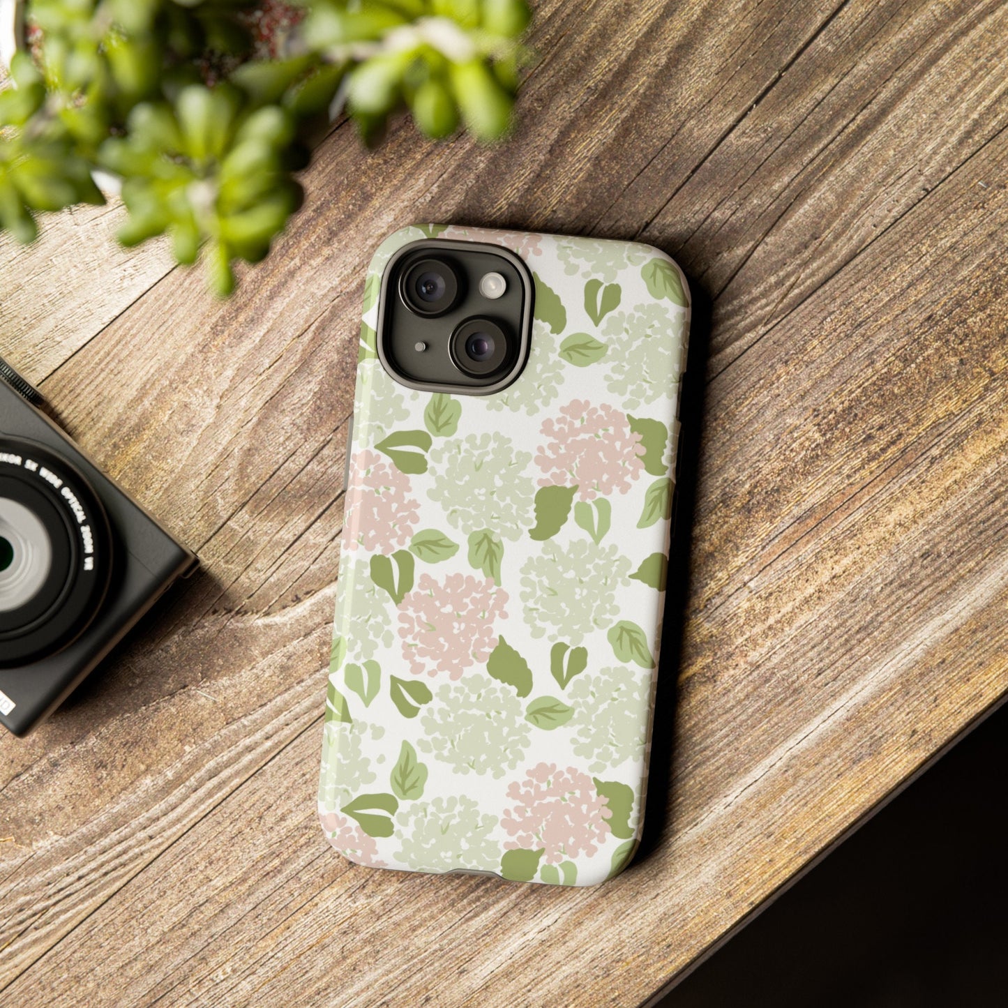 Custom Phone Case, Hydrangeas