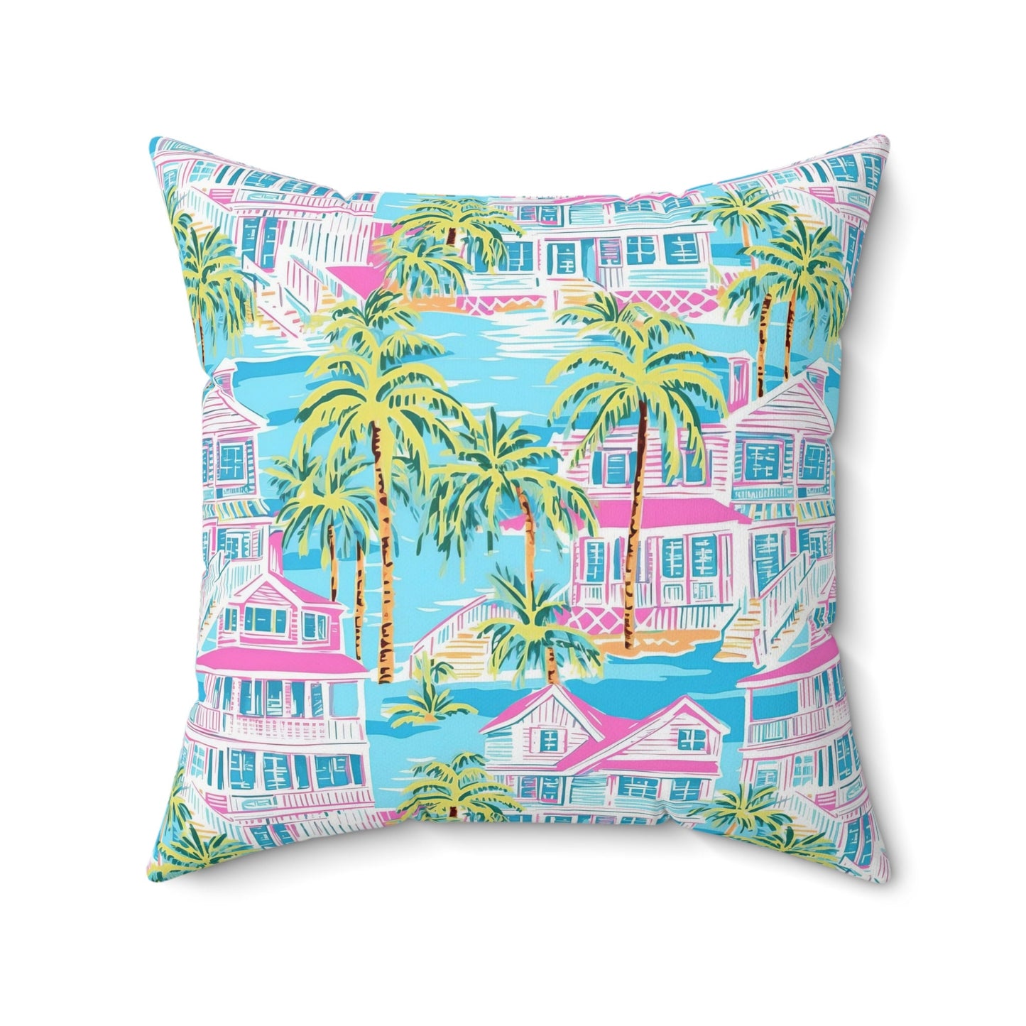 Custom Throw Pillow, Coastal West Palm Beach