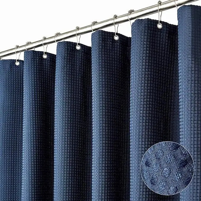 Waffle Waterproof Shower Curtain
