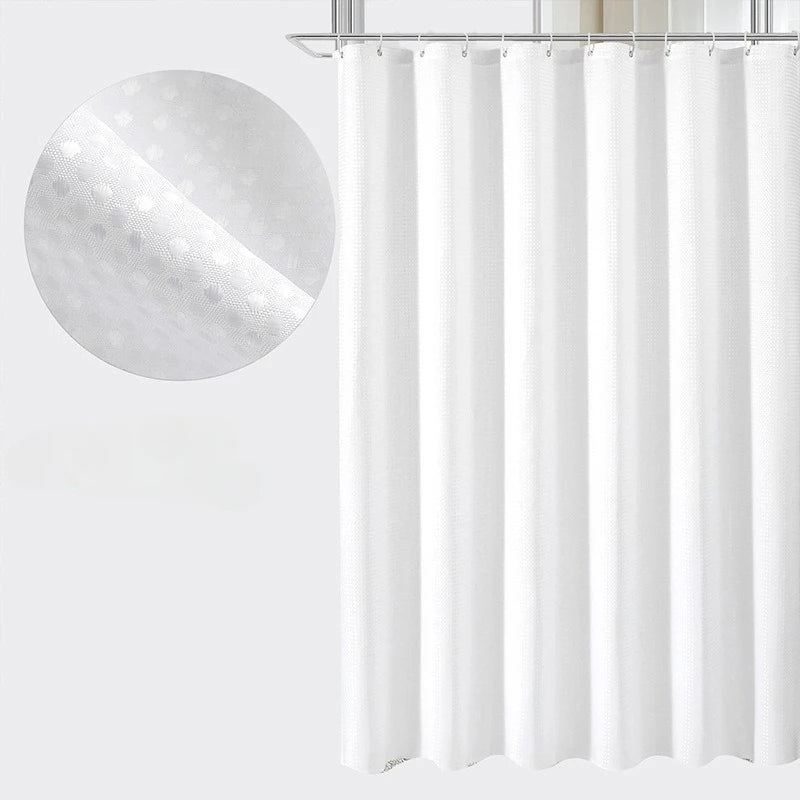 Waffle Waterproof Shower Curtain