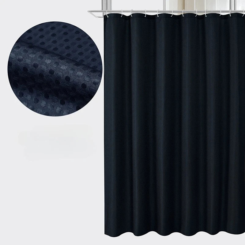 Waffle Waterproof Shower Curtain