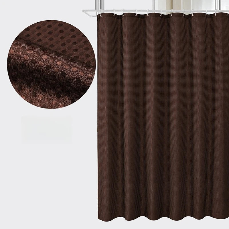 Waffle Waterproof Shower Curtain