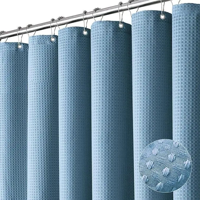Waffle Waterproof Shower Curtain