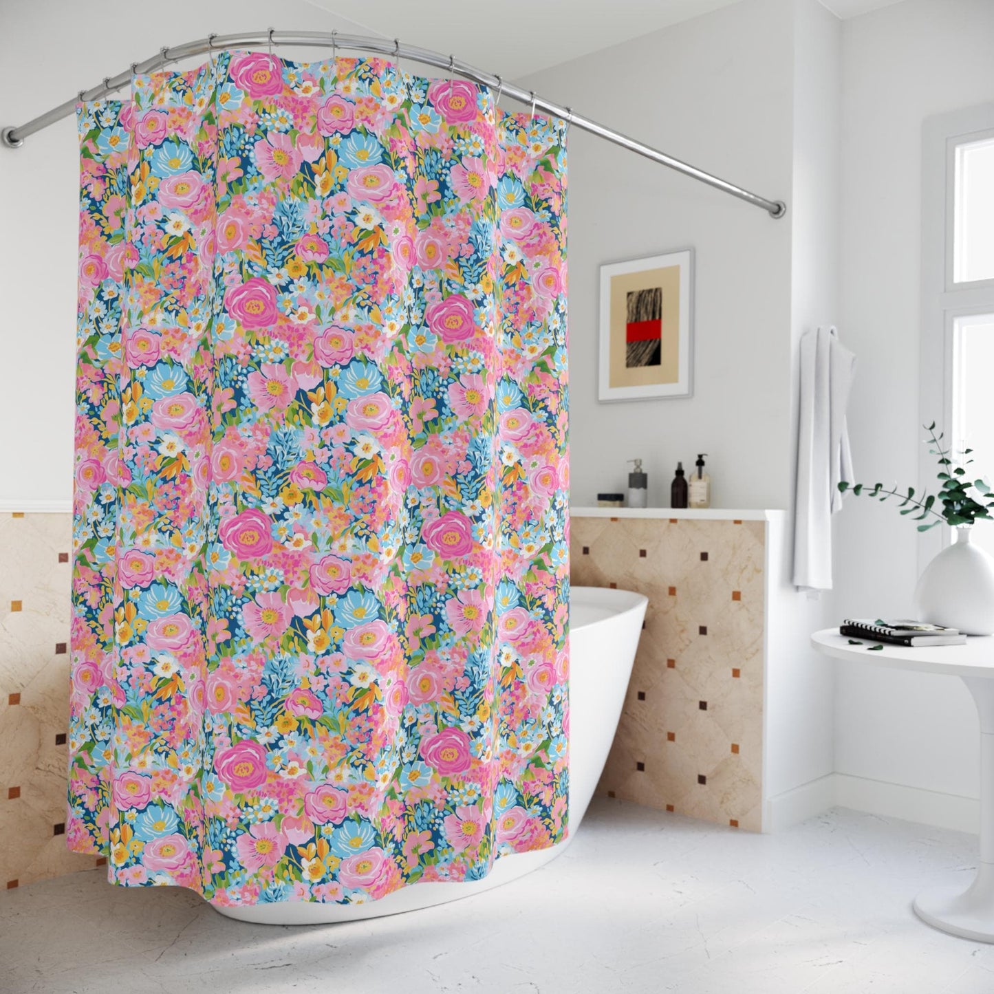 Custom Shower Curtain, Floral