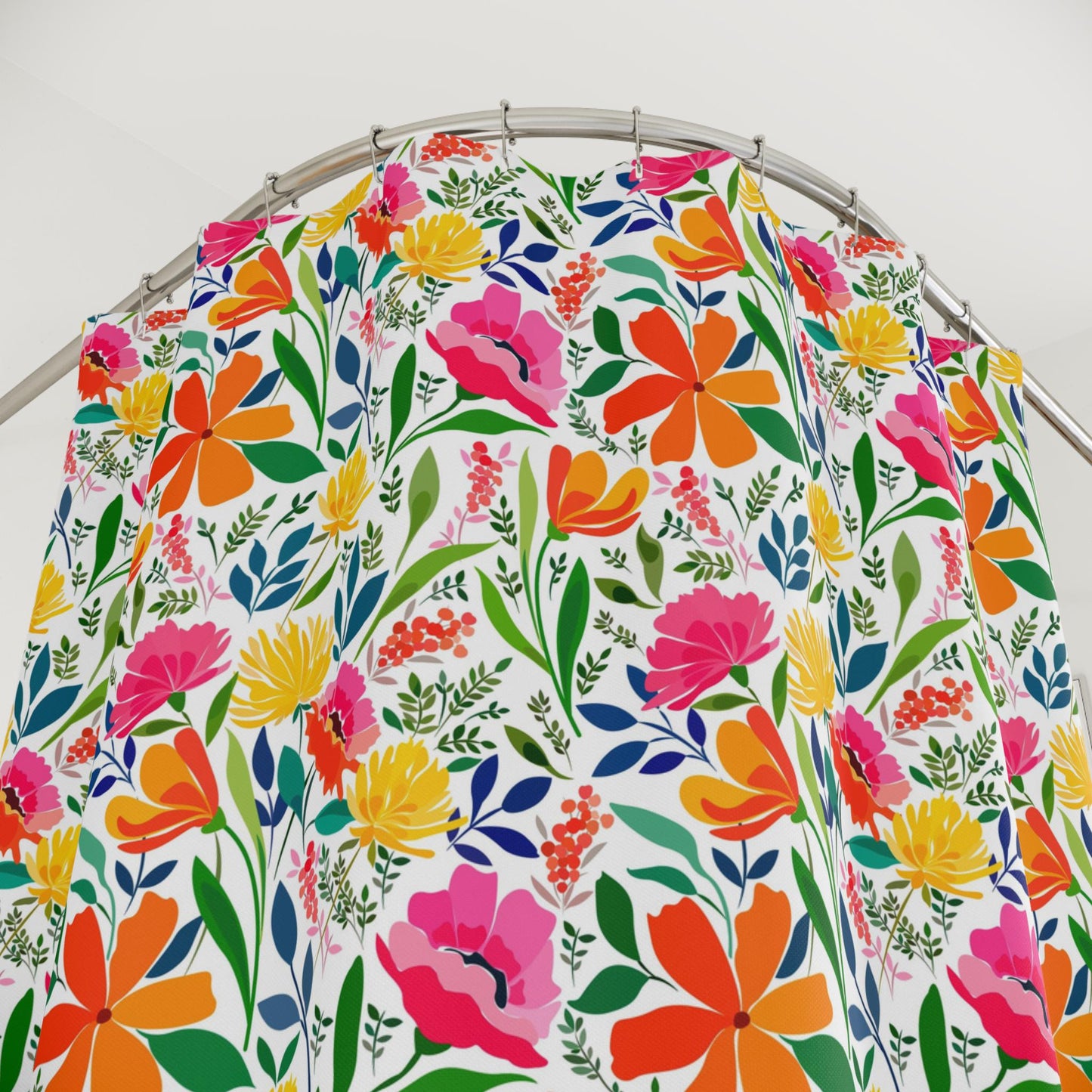 Custom Shower Curtain, Wildflowers