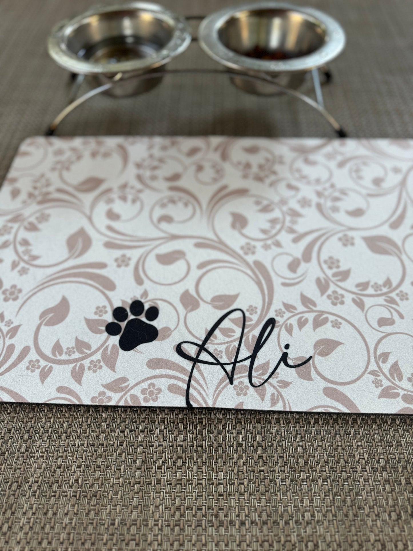 Custom Pet Mat, Dog Food Placemat