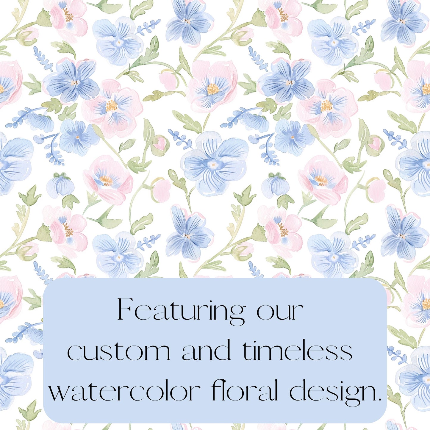Custom Shower Curtain, Watercolor Coquette Floral