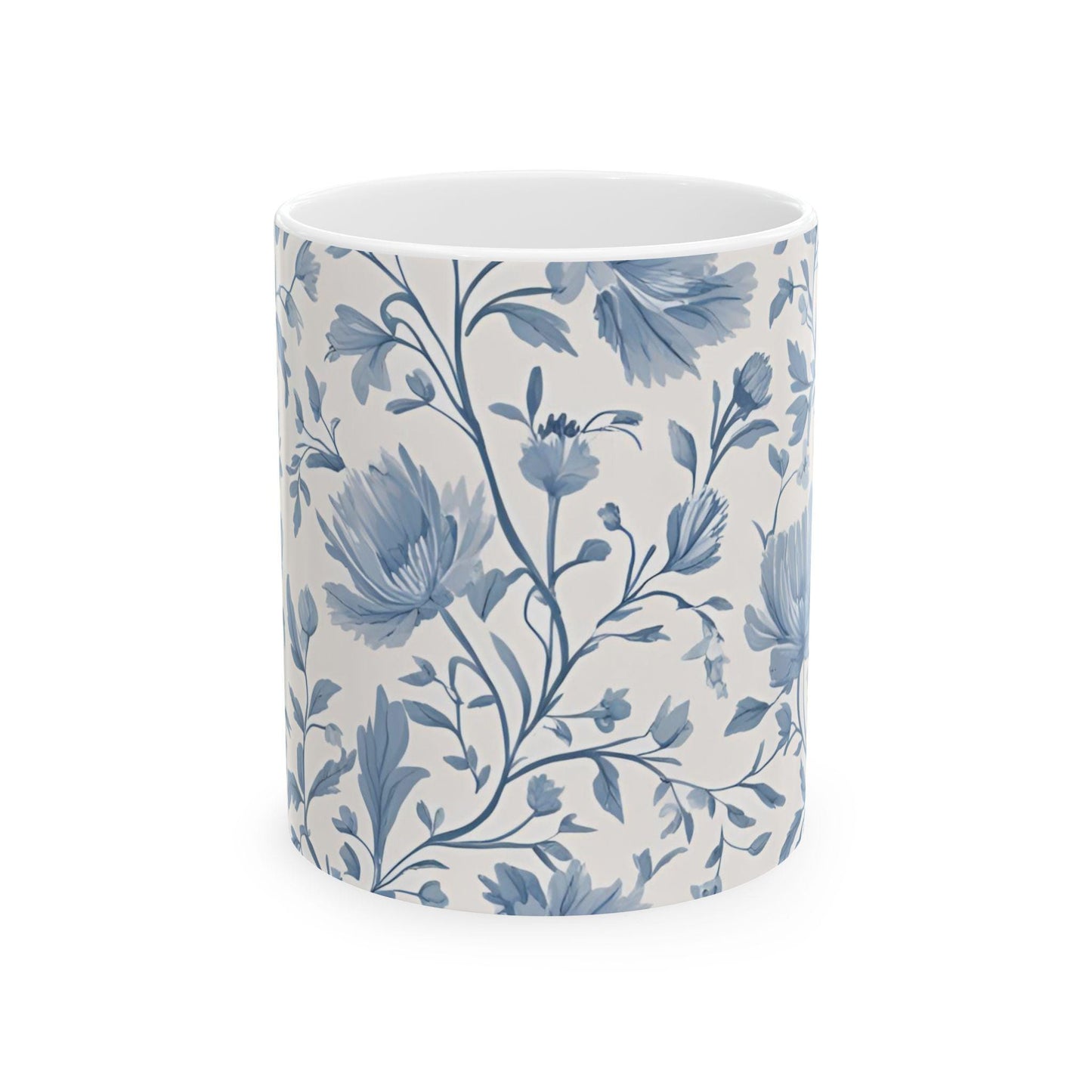 Coffee Mug, Blue Floral