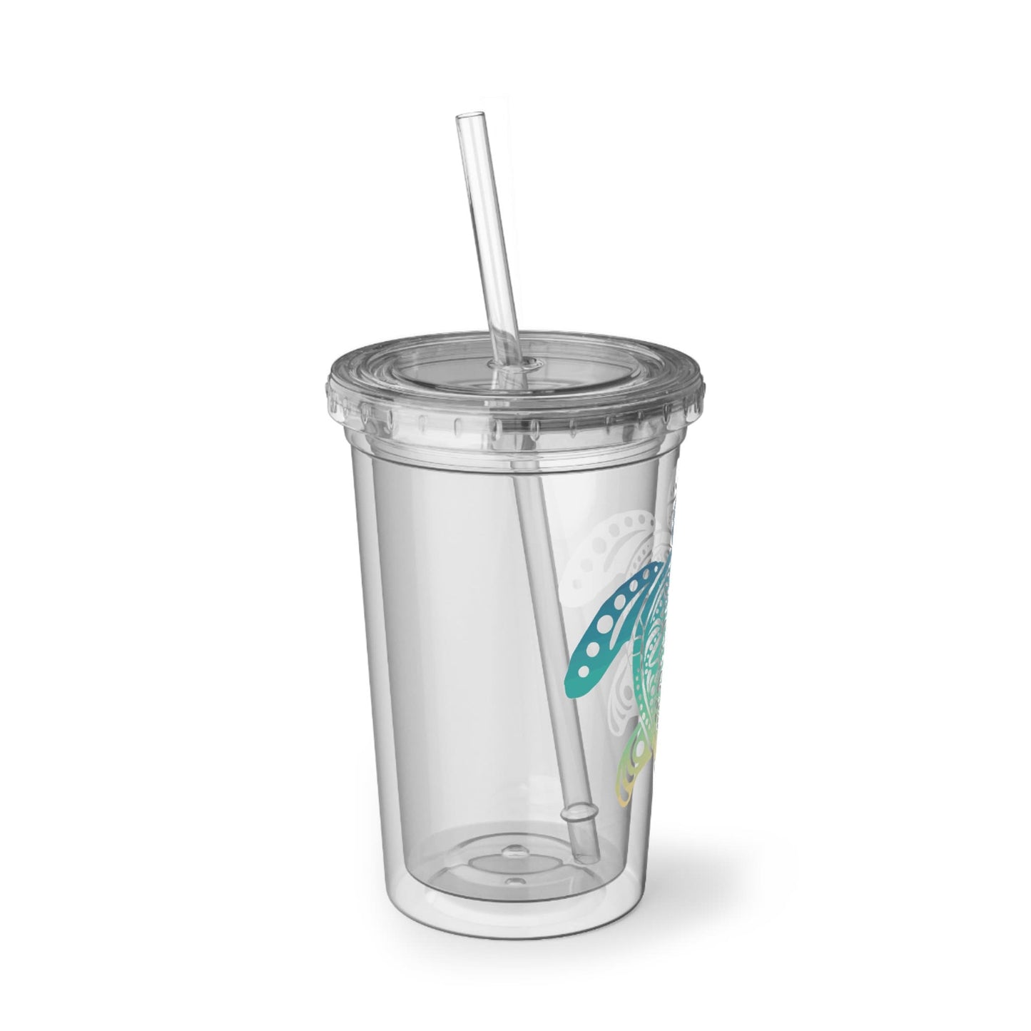 Summer Vibes Turtle Acrylic Cup