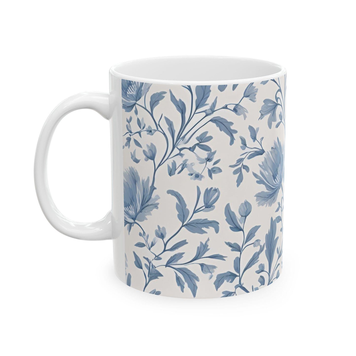 Coffee Mug, Blue Floral