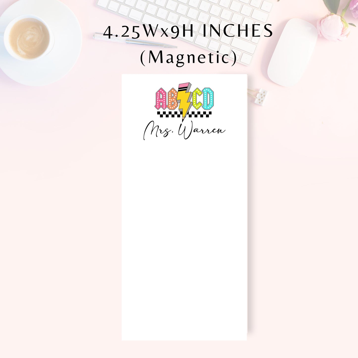 Personalized Notepad, ABCD