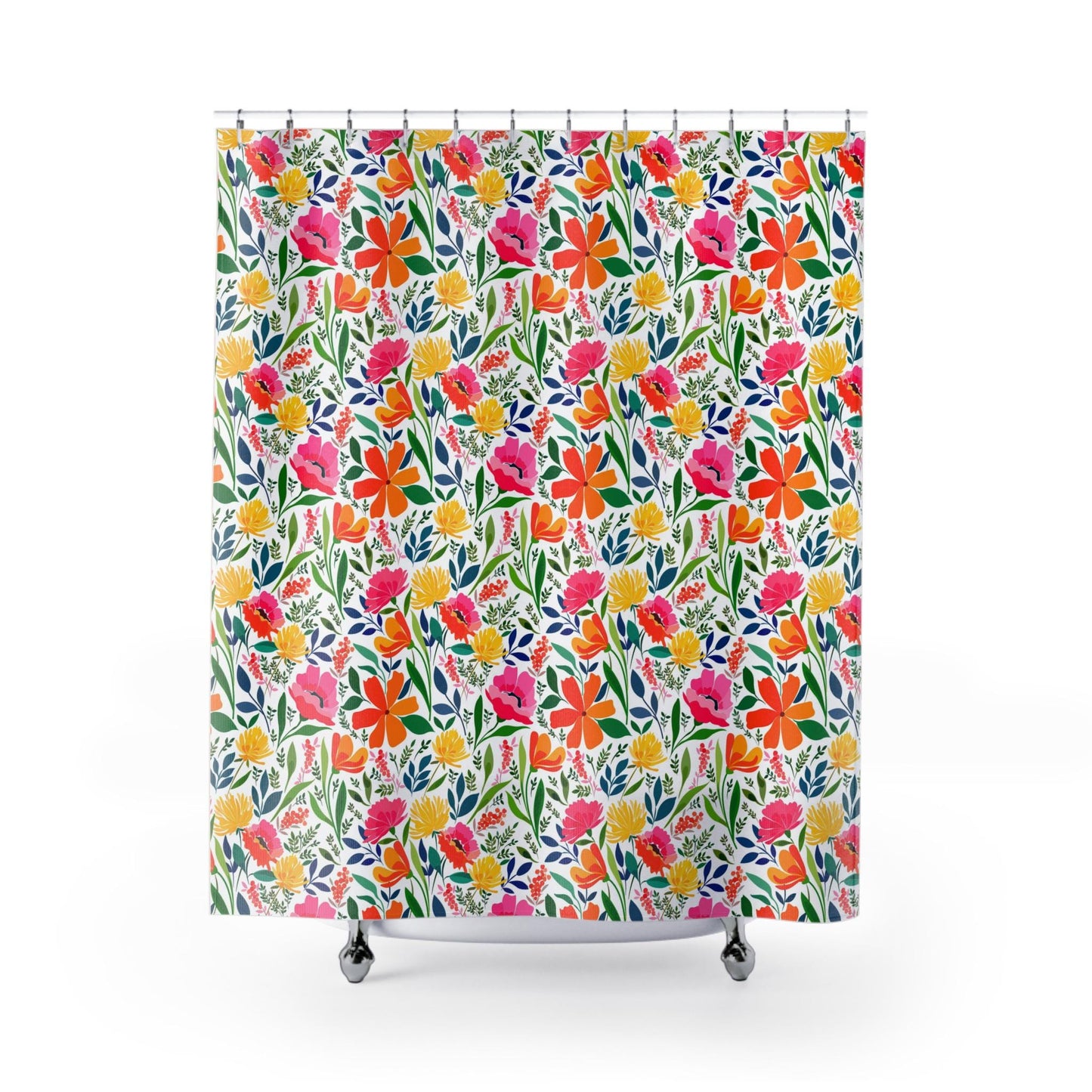 Custom Shower Curtain, Wildflowers
