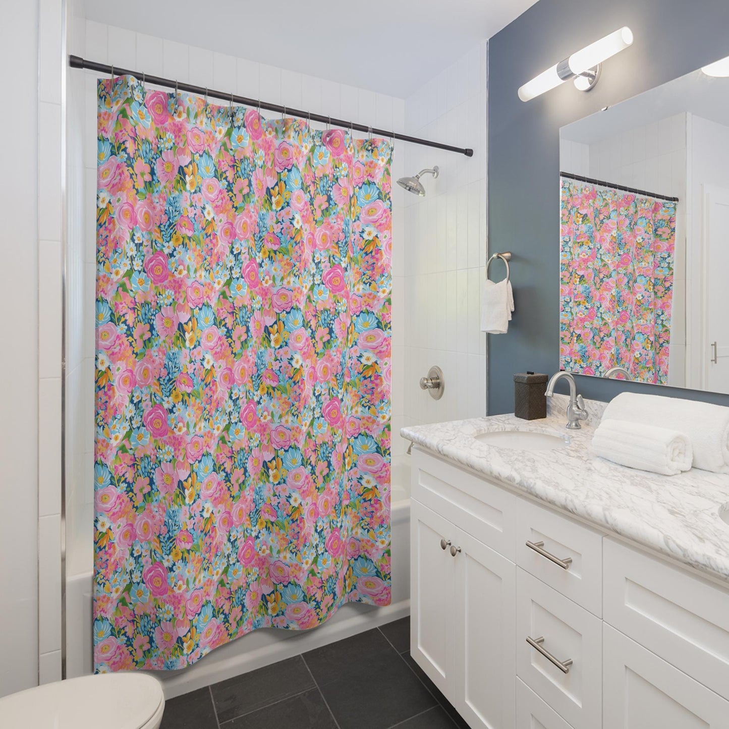 Custom Shower Curtain, Floral
