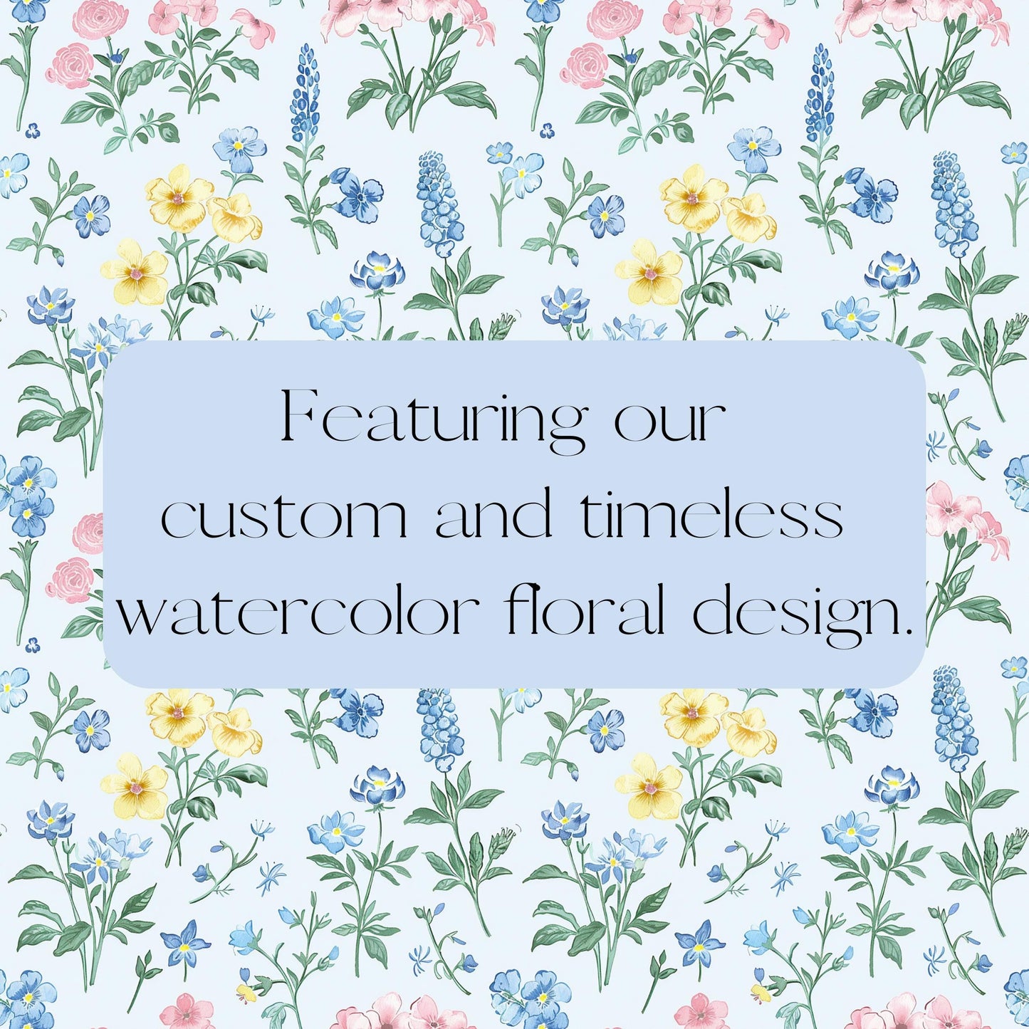 Custom Shower Curtain, Wildflowers