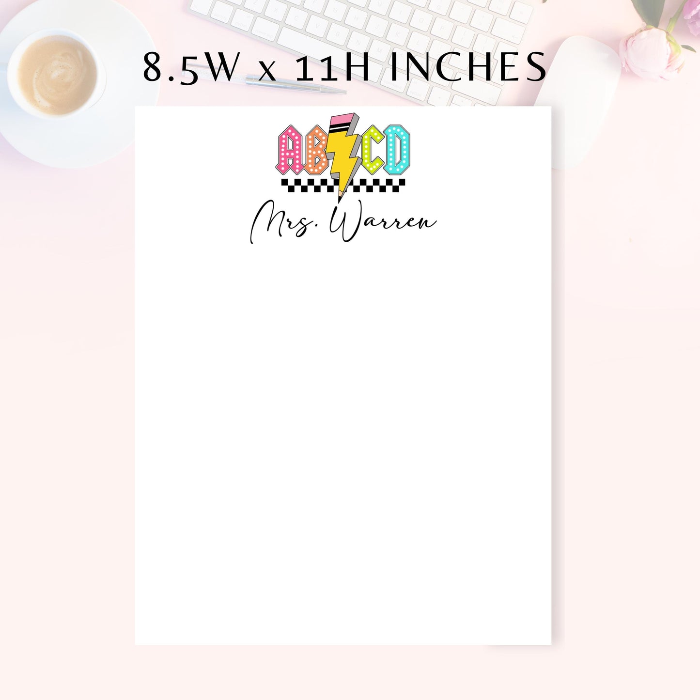 Personalized Notepad, ABCD