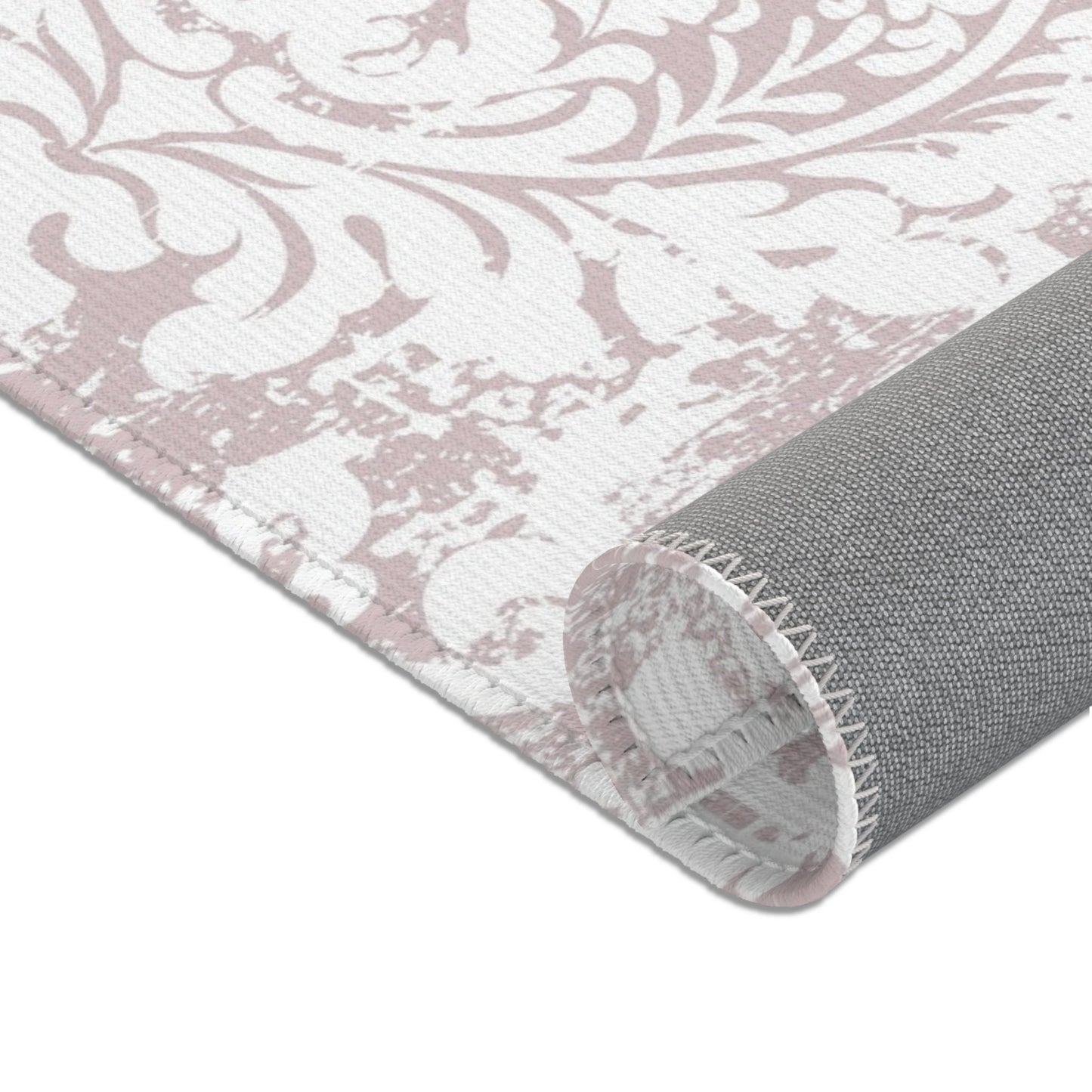 Custom Rug, Beige Damask