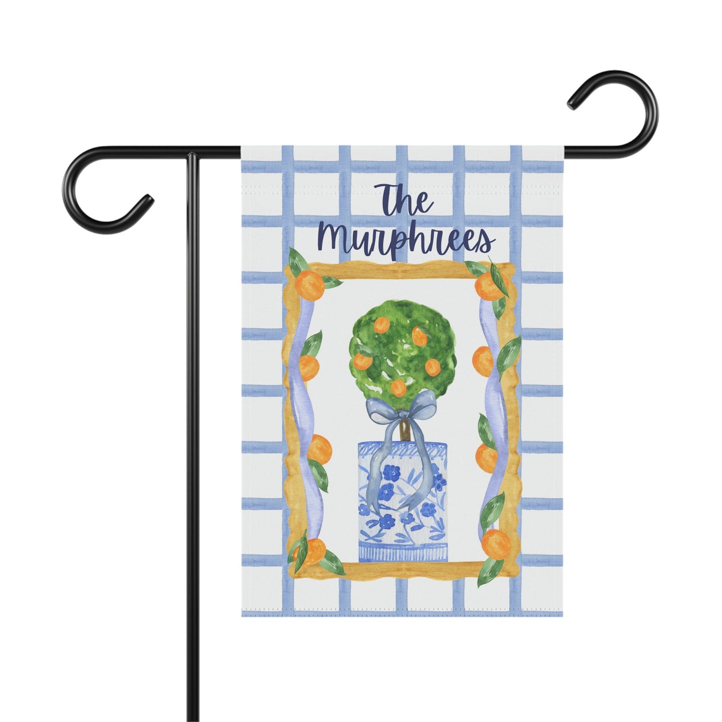 Personalized Lemon Garden Flag | Welcome Flag | Fall Spring Summer Garden Flag | Initial Flag | Yard Decor | Outdoor Decor | Topiary Decor