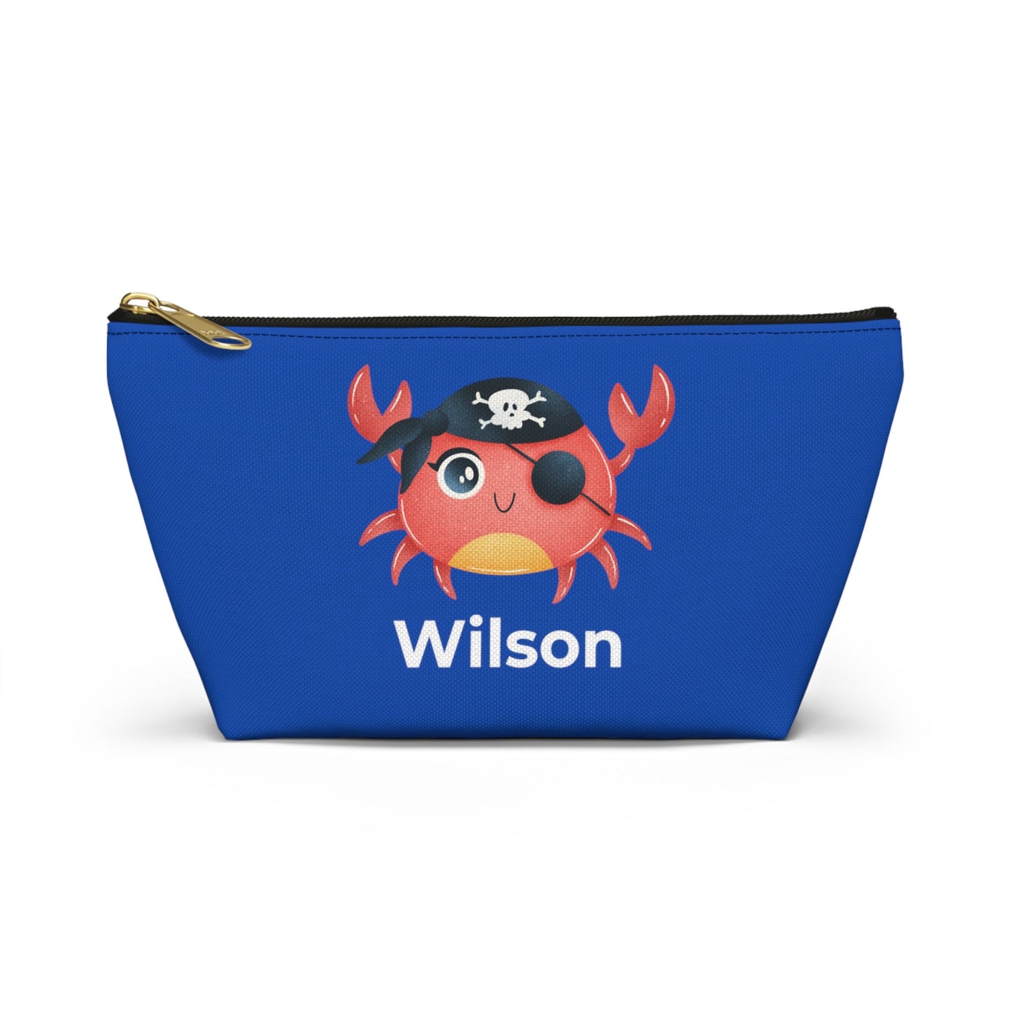 Custom Name Pencil Case | Canvas Pen Bag Gifts for Kids | Children Personalized | School Supplies | London Bear, Shark, Boho Rainbow