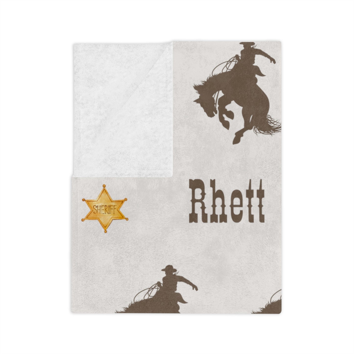 Personalized Cowboy Blanket