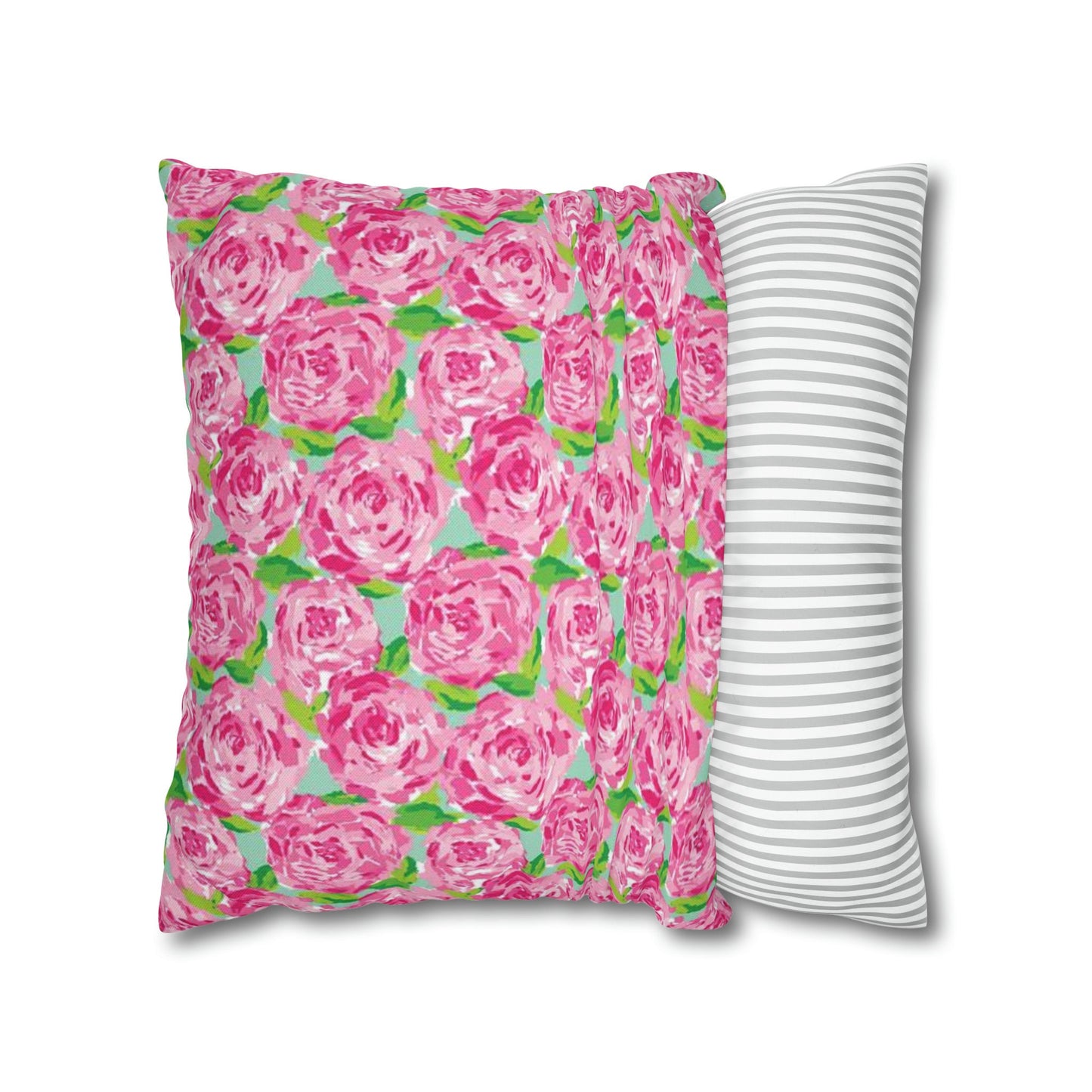 Throw Pillow, Pink Roses