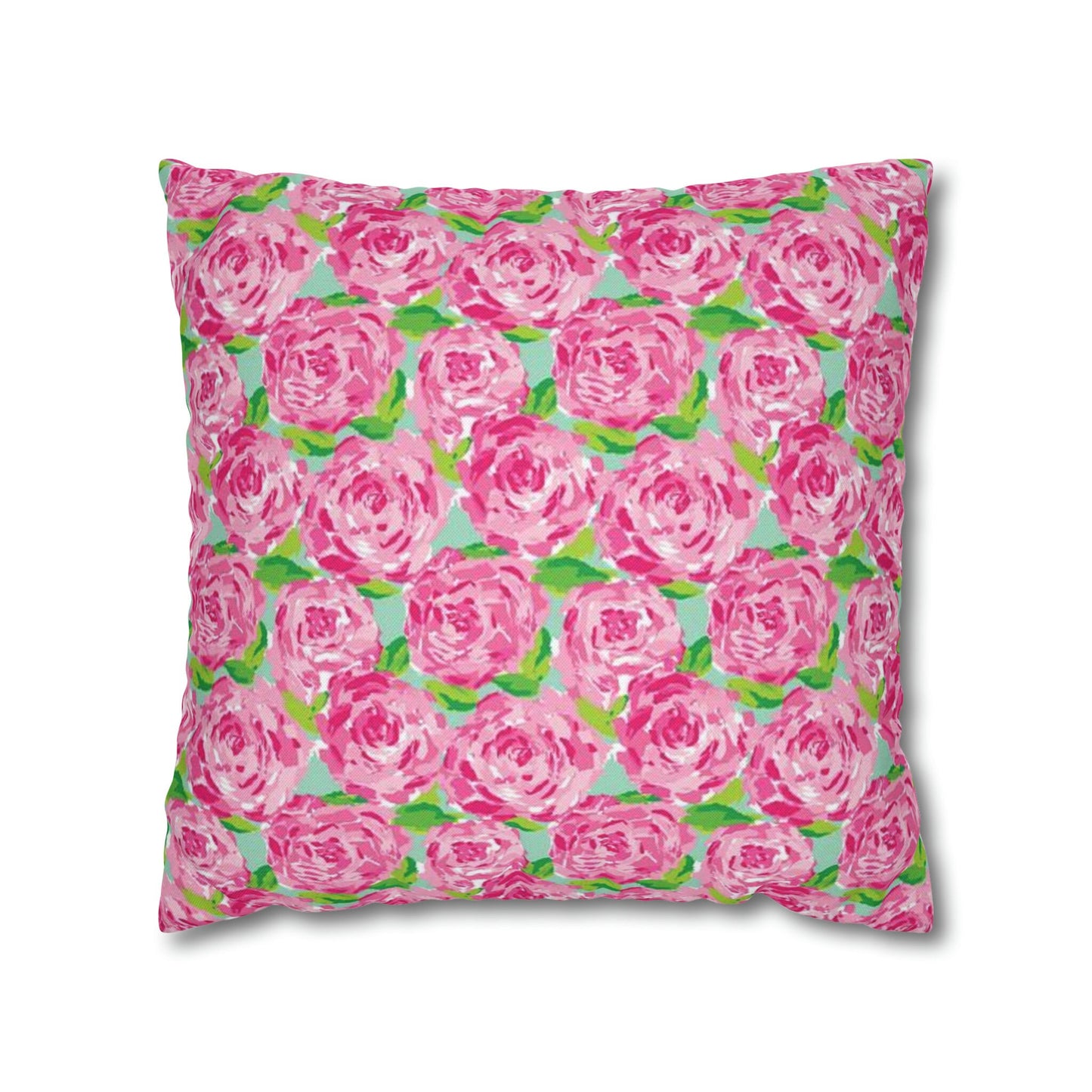 Throw Pillow, Pink Roses